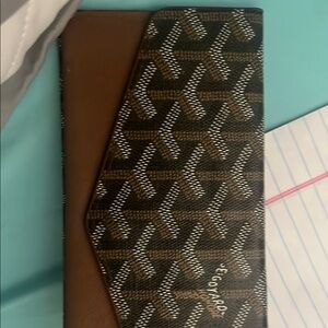 Goyard Brown and Black Wallet